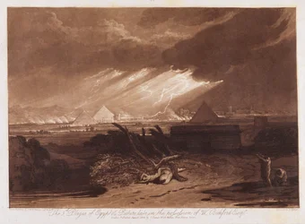 The Fifth Plaque of Egypt, engraved by Charles Turner